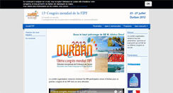 Desktop Screenshot of durban2012.fipf.org