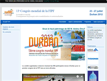 Tablet Screenshot of durban2012.fipf.org